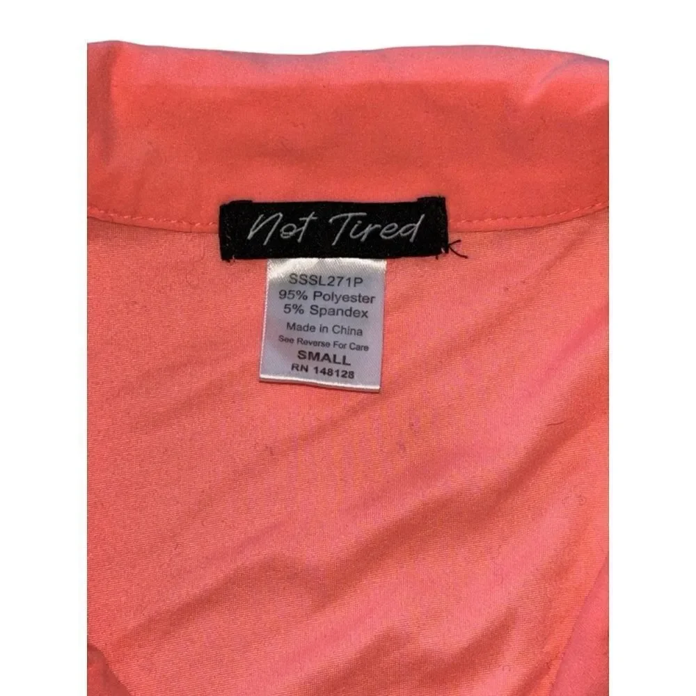 Not Tired Women’s Small “Good Nighty” Collared Button Down Pajama Sleep Top
